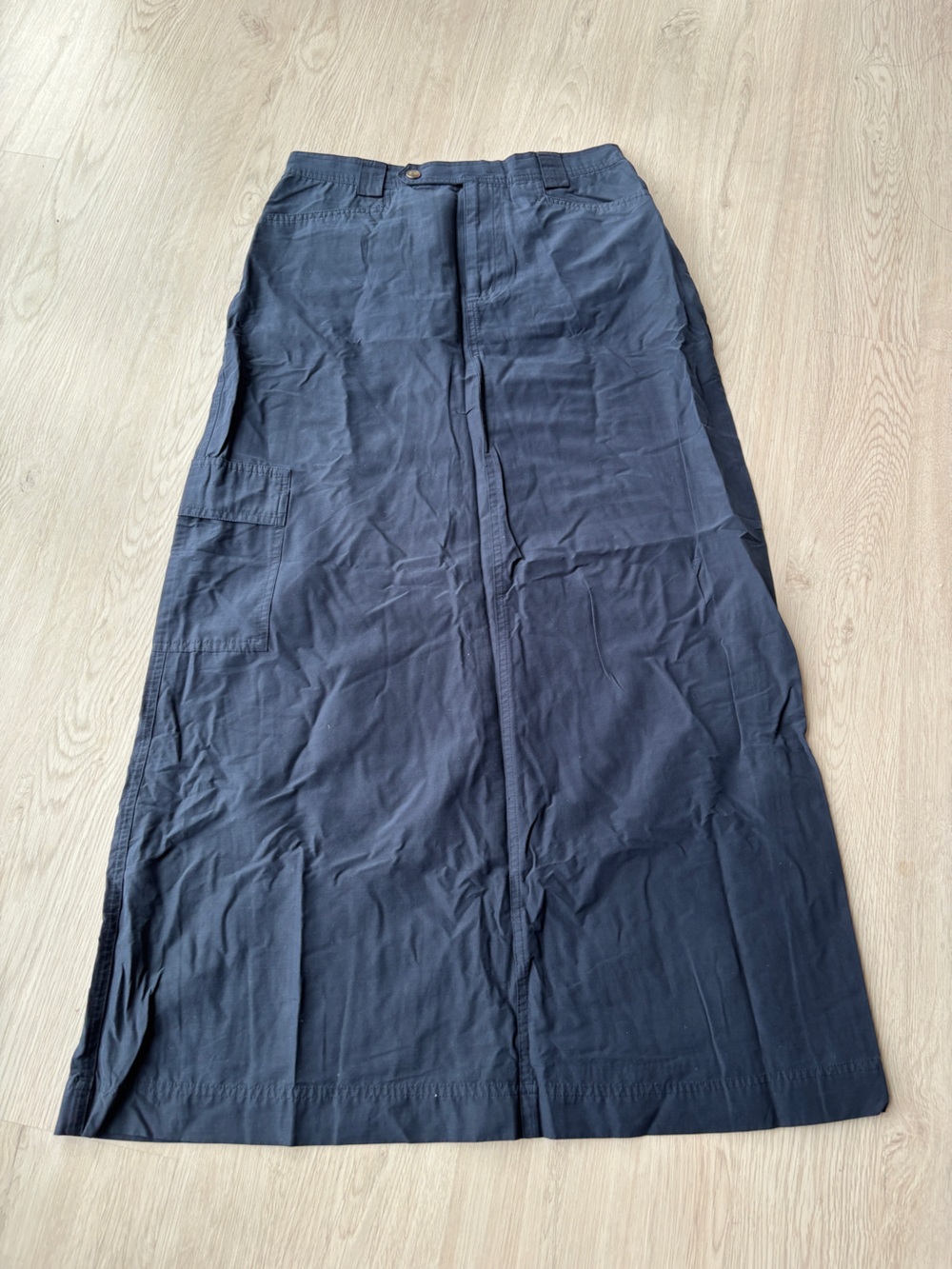 Women’s Navy Cargo Maxi Skirt
